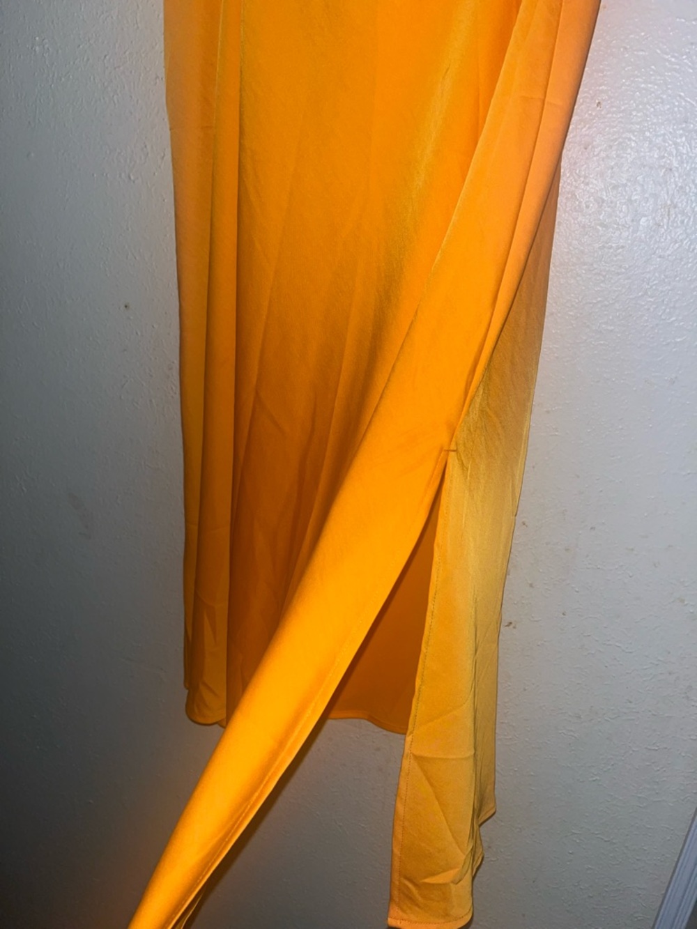 Bright Yellow Maxi Skirt with Side Slit